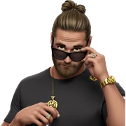 mysterious guy with jewelry sticker