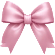 Pink aesthetic bow sticker