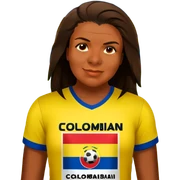 Person in a Colombian soccer stadium with a Colombian team tshirt  sticker
