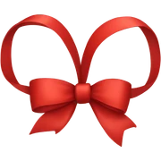 Red bow sticker