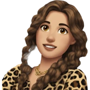 "mysterious beauty with animal print" sticker