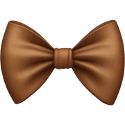  brown bow sticker