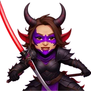 Demon-Horned Warrior sticker