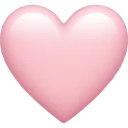Light pink heart  sticker
