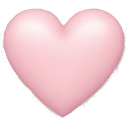 Light pink heart sticker