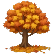 autumn tree sticker