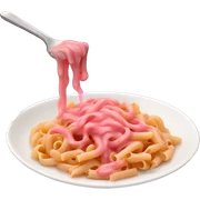 pink sause pasta sticker