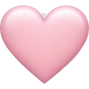 light pink heart sticker
