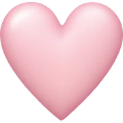 Pastel pink heart sticker