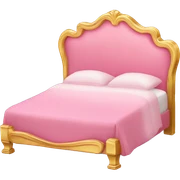pink and gold bed sticker