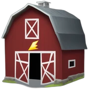 Barn lightning bolt sticker