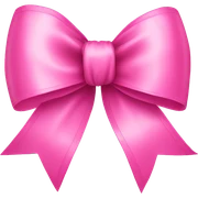 Hanging Pink bow ribbon  sticker