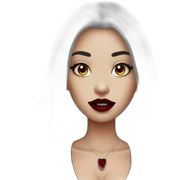 Vampire girl lipstick  sticker