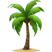 Coconut tree sticker