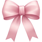 light pink ribbon bow sticker
