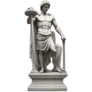 Greek god statue sticker