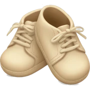 Beige baby shoes  sticker