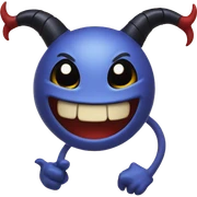Happy devil sticker