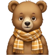 bear in Scarf sticker