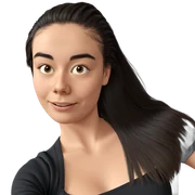 smiling girl in black shirt sticker