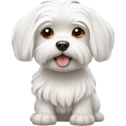 Maltese dog sticker