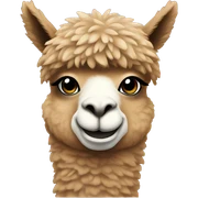 Alpaca wearing Sweatshirt  sticker