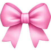 Cute pink bow sticker