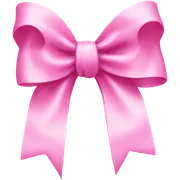 Pink bow sticker