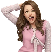 realistic portrait of girl sticker