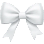 white bow sticker