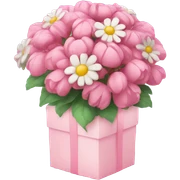 Flower gift sticker