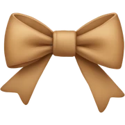 Light Brown bow  sticker