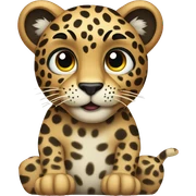 Leopard sitting with it back to camera sticker
