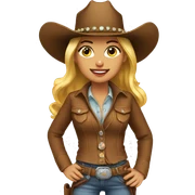 Cowgirl sticker