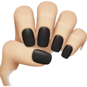 Black nails  sticker