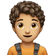 Cute boy sticker