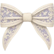 lace bow sticker