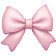 Aesthetic light pink bow sticker