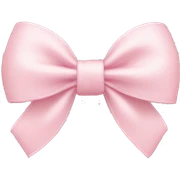 light pink bow on light pink bow sticker