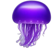purple jellyfish sticker