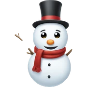 Snowman sticker
