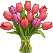 Tulips bouquet sticker