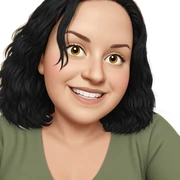 smiling girl with black hair sticker