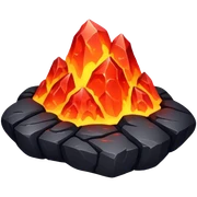 Shiny rock lava lava sticker