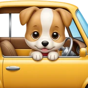 Puppy car sticker