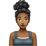 A girl fiex her hair  sticker