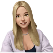 blonde girl in indoor setting sticker