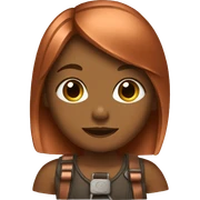 Girl with copper t sticker