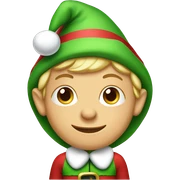 Christmas elf sticker