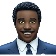 smiling boy in formal attire sticker